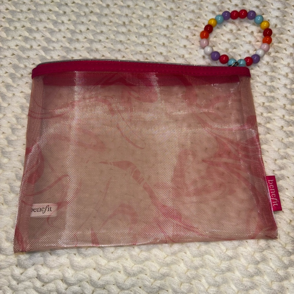 Pink Sheer Pouch - Picture 3 of 4